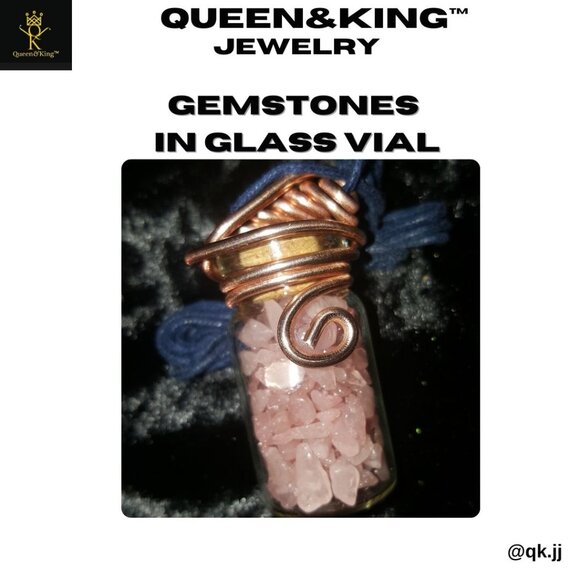 Wired Vial Necklace (Black or Tan Hemp Cord) - Picture 4 of 6